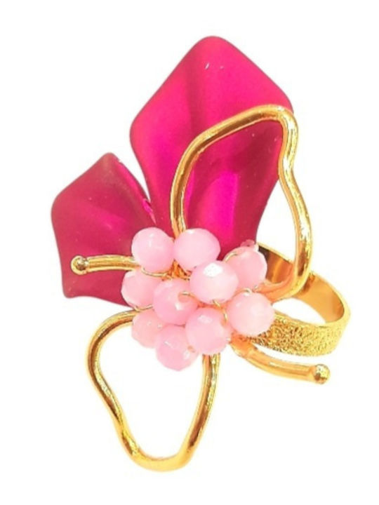 Loua Jewels Γυναικείο Δαχτυλίδι Επιχρυσωμένο