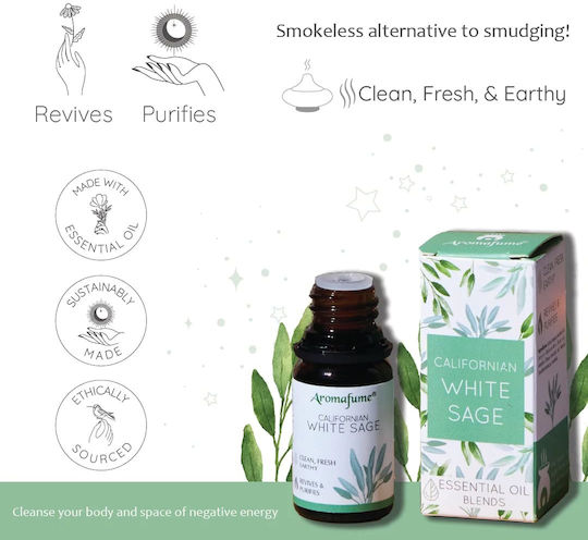 Therapeutic Blend of Essential Oils Sage White Sage Essential Oil Blend 10ml