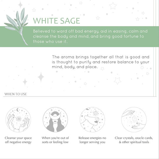 Therapeutic Blend of Essential Oils Sage White Sage Essential Oil Blend 10ml