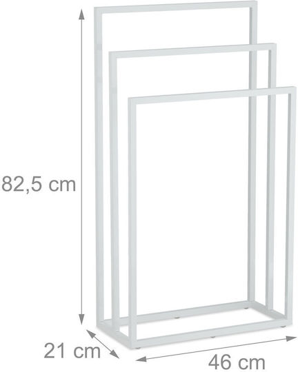 Relaxdays 82.5x46cm Inox Gri