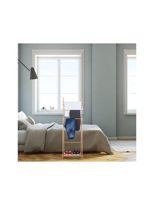 Relaxdays Suport Prosoape de Pardoseală 53,5x153 cm Maro