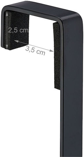 Relaxdays Suport Prosoape de Perete 85x54,5 cm Inox Gri