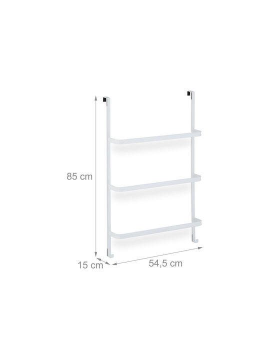 Relaxdays Suport Prosoape de Perete 85x54,5cm Inox Gri