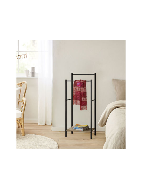 Relaxdays Relaxdays Badezimmerhaken & -halter 81,5x42cm Braune