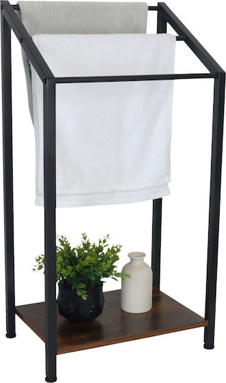 Relaxdays Suport Prosoape 80x43cm Negru