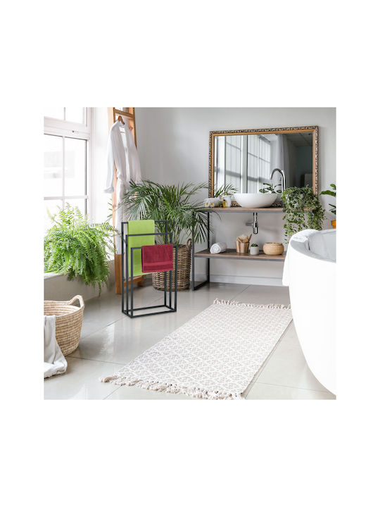Relaxdays 82,5x46cm Inox Graue Badezimmerhaken & -halter