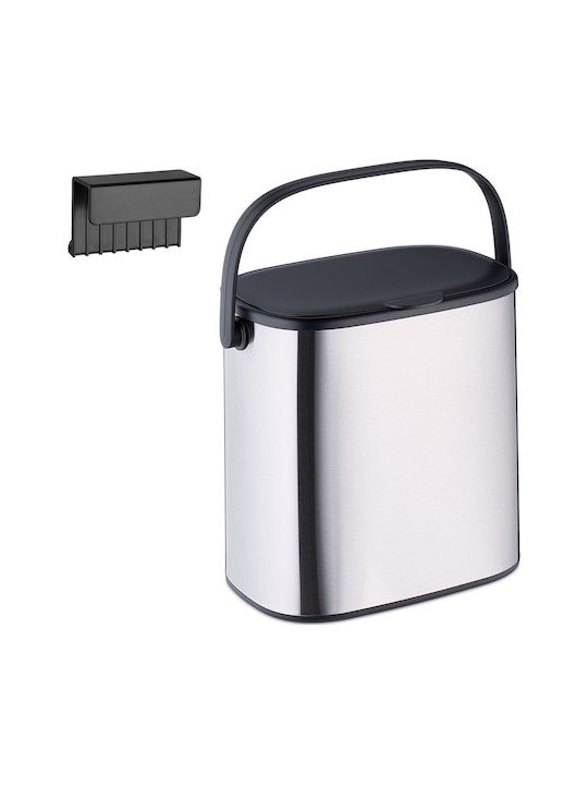 Relaxdays Coș De Baie Inox 5l Gri