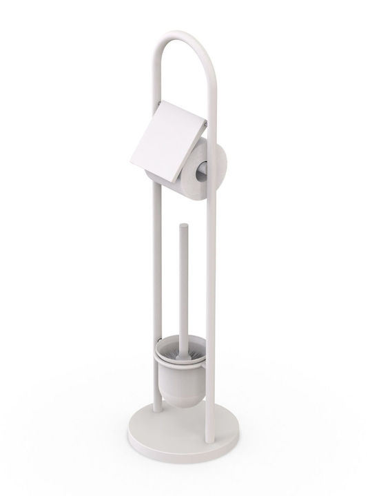 Relaxdays Inox Toilet Brush White
