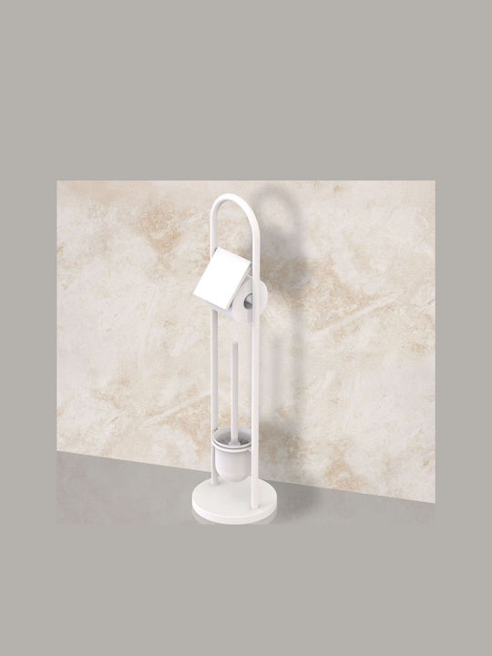 Relaxdays Inox Toilet Brush White