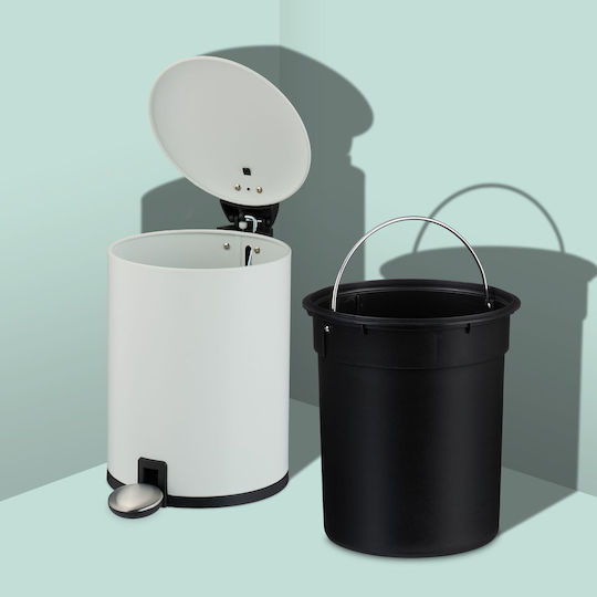 Relaxdays Coș De Baie Din Plastic 3l Alb