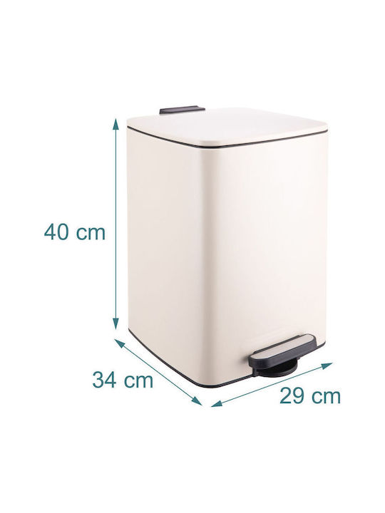 Relaxdays Coș De Baie Din Plastic 20l Bej