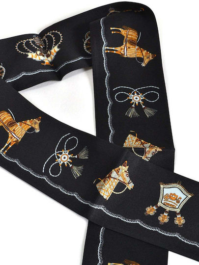 Μεταξωτό Scrunchie Print Μαντηλιού