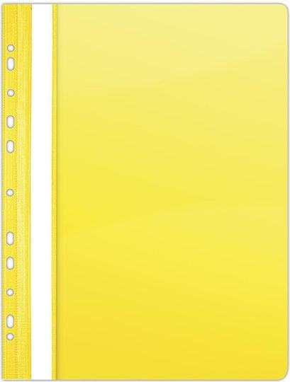 Donau PVC Kunststoffordner Schiene Mehrere Löcher 10 Stück Set Donau Gelb