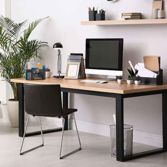 Organizator De Birou 9 Compartimente Relaxdays Metal Negru Aproximativ 10,5 X 22 X 11 Cm