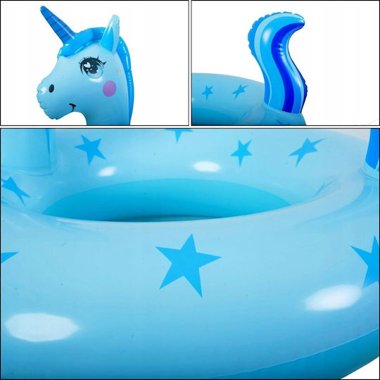 Jilong Kinder Schwimmringe Einhorn mit Durchmesser 70cm Blau