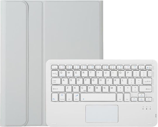 Flip Cover με Πληκτρολόγιο Γκρι (Samsung Galaxy Tab A11 Plus)