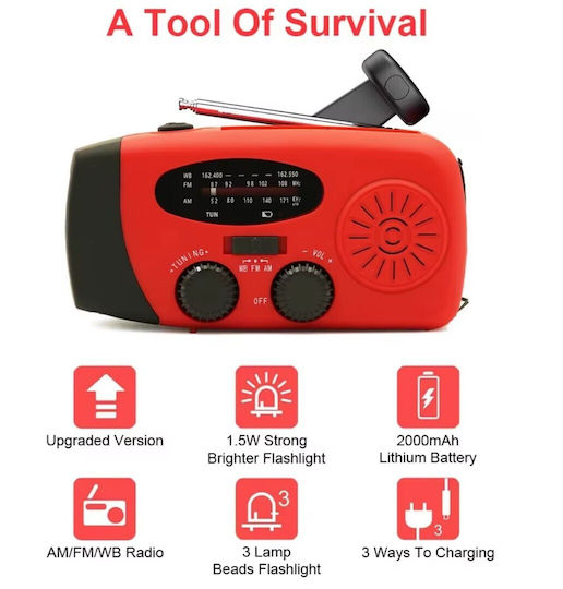 Überlebensset 42 1 Erste-Hilfe-Set Radio Handkurbel Solarladung – Taktisches Notfallset Camping Wandern 35-24707