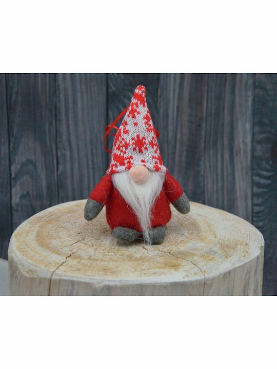Decorative Red Plastic Christmas Santa 15cm