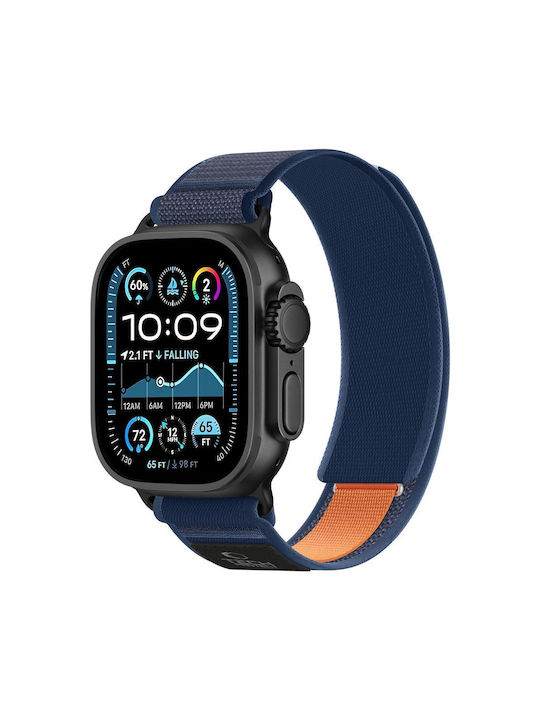 Tech-Protect Stoff Tragbare Bänder Marineblaue Für Apple Watch 8 / 9 / 10 / 11 / Se / Ultra (44 / 45 / 46 / 49 mm)
