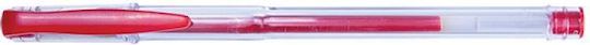 Office Products Прозрачен Гел Химикал 0.7mm Връх Office Products Червен