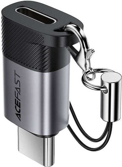Acefast Lightning Weiblich Zu USB-C Männlich Grau 1 Stück