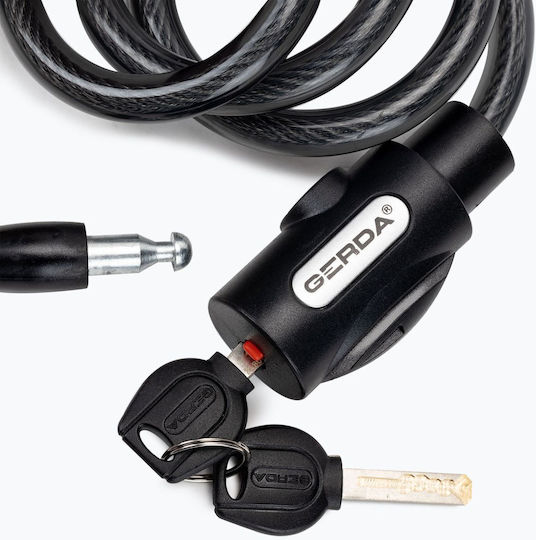 Gerda Flex 1200/12v Bicycle Lock Black