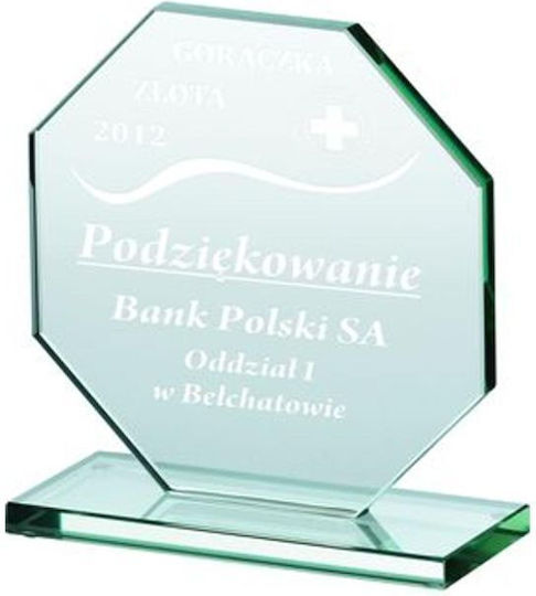 Engraved Glass Trophy