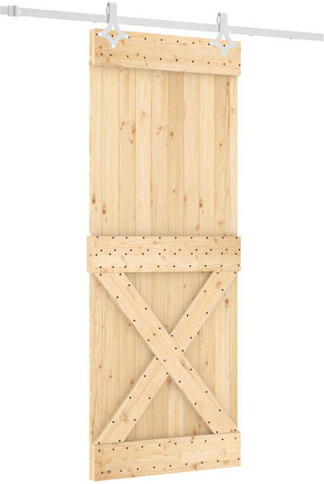Schiebetür Natürliche Weiße 80 x 210 cm 3445114 Braun