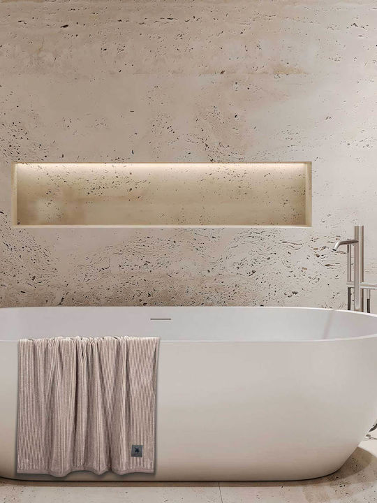 Greenwich Polo Club Πετσέτα Προσώπου Loft 4140 50x90εκ. Beige Βάρους 550gr/m²