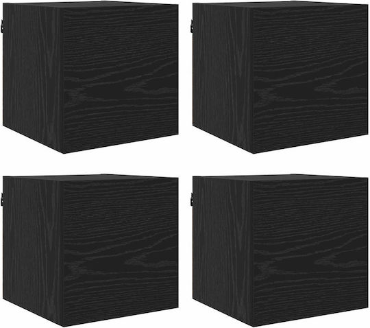 vidaXL Wohnzimmer TV-Einheit Schwarze Eiche M30.5xB30xH30cm