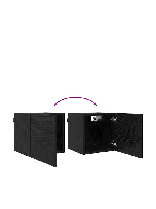 vidaXL Wohnzimmer TV-Einheit Schwarze Eiche M30.5xB30xH30cm