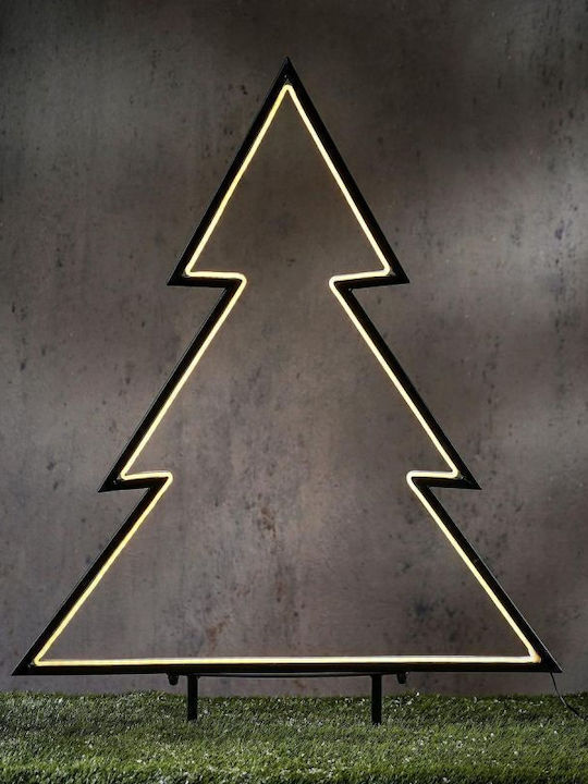 Neon Christmas Tree 190 Led Timer 8 Functions 53x75cm Luca Warm White White