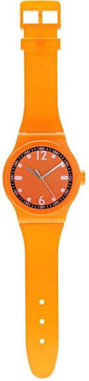 Excellent Houseware Orange Wall Clock