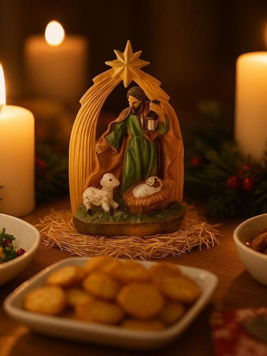 Figurine De Crăciun Sfânta Familie Nașterea Lui Hristos 13cm Iosif