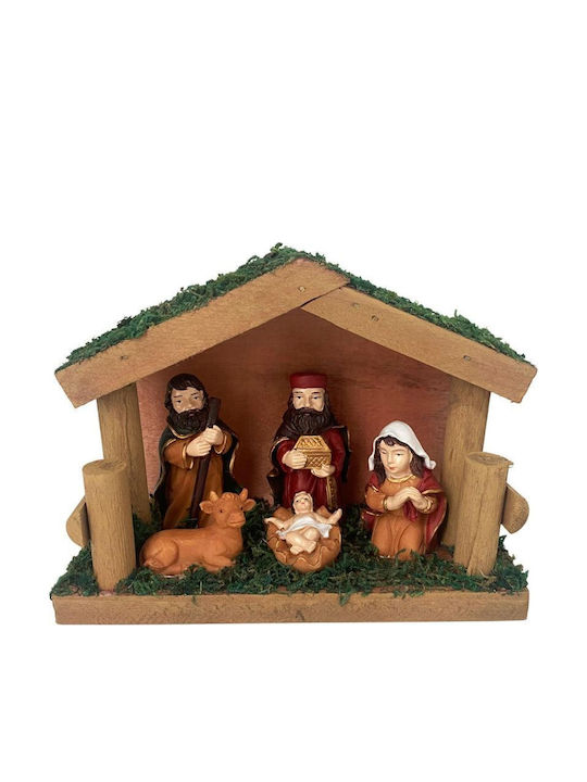 Christmas Nativity Scene 15x6.5x11cm Saska Garden