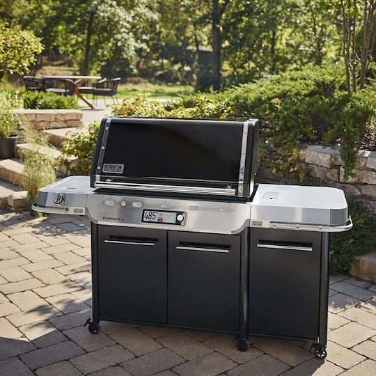 Weber Summit FS38X E Smart Ψησταριά Υγραερίου Σχάρας 91x49εκ. με 5 Εστίες και Πλαϊνό Μάτι Υπερύθρων Smart