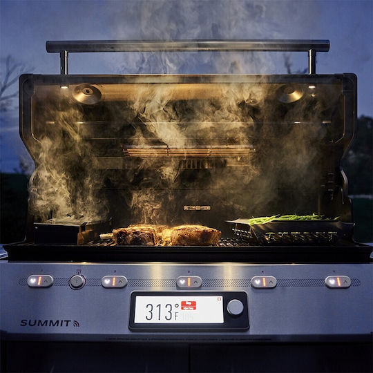 Weber Summit FS38X E Smart Ψησταριά Υγραερίου Σχάρας 91x49εκ. με 5 Εστίες και Πλαϊνό Μάτι Υπερύθρων Smart