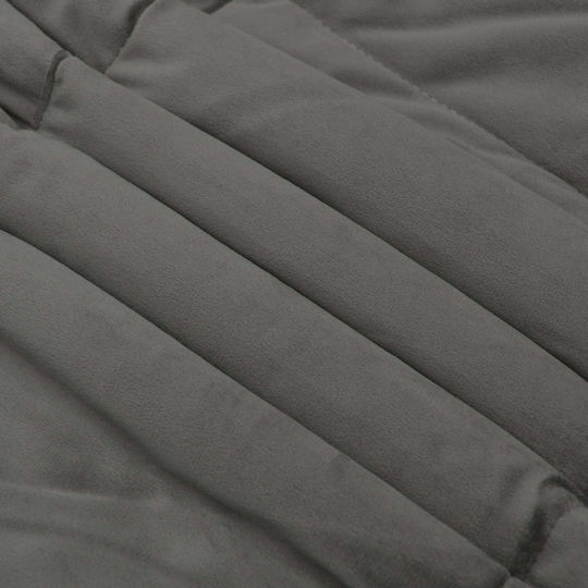 vidaXL Single Duvet Cover 140x220 Light Gray