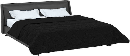 vidaXL Doppelbettbezug 200x200 Schwarz
