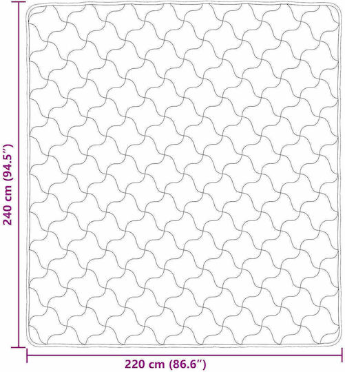 vidaXL Плик За Завивка Двойен 220x240 Taupe