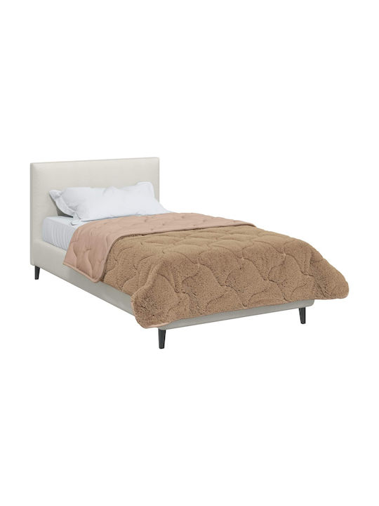 vidaXL Husă Pentru Pilotă Simplă 140x220 Taupe