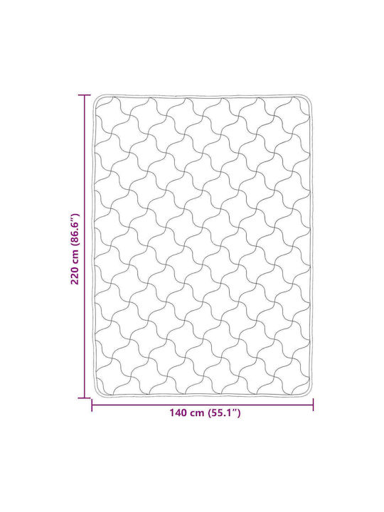 vidaXL Husă Pentru Pilotă Simplă 140x220 Taupe