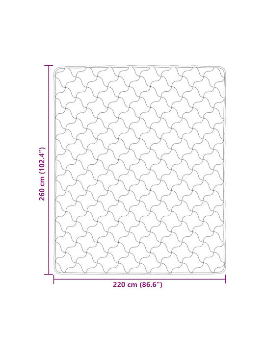 vidaXL Плик За Завивка Двойен 220x260 Светлосив