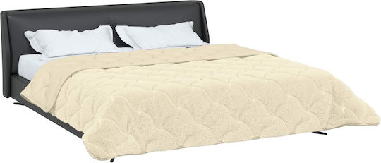 vidaXL Doppelbettbezug 200x200 Beige
