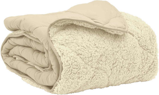vidaXL Einzelbettbezug 155x220 Beige