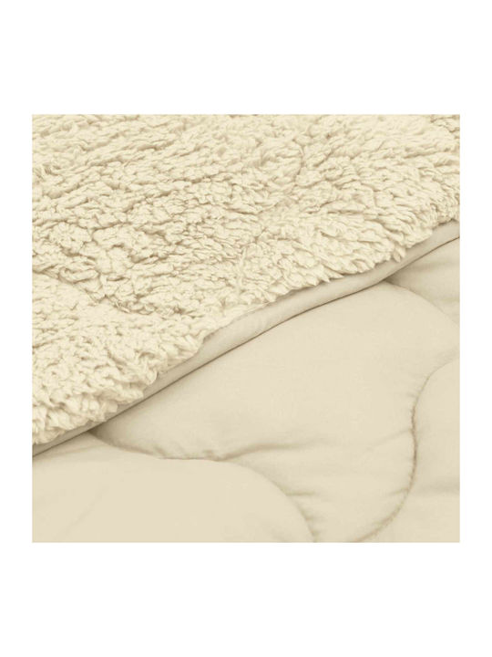 vidaXL Double Duvet Cover 200x240 Cream
