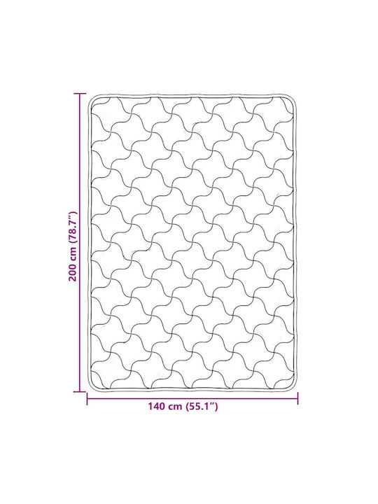 vidaXL Плик За Завивка Единичен 140x220 Топъл Кафяв