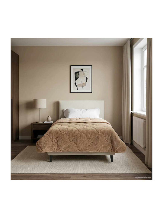 vidaXL Einzelbettbezug 135x200 Taupe
