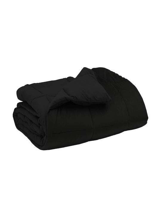 vidaXL Single Duvet Cover 135x200 Black