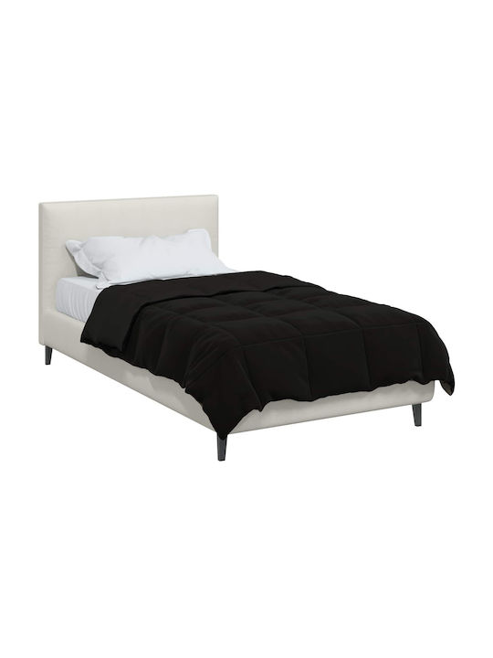 vidaXL Single Duvet Cover 135x200 Black